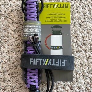 Fifty/Fifty Purple Paracord Water Bottle Handle